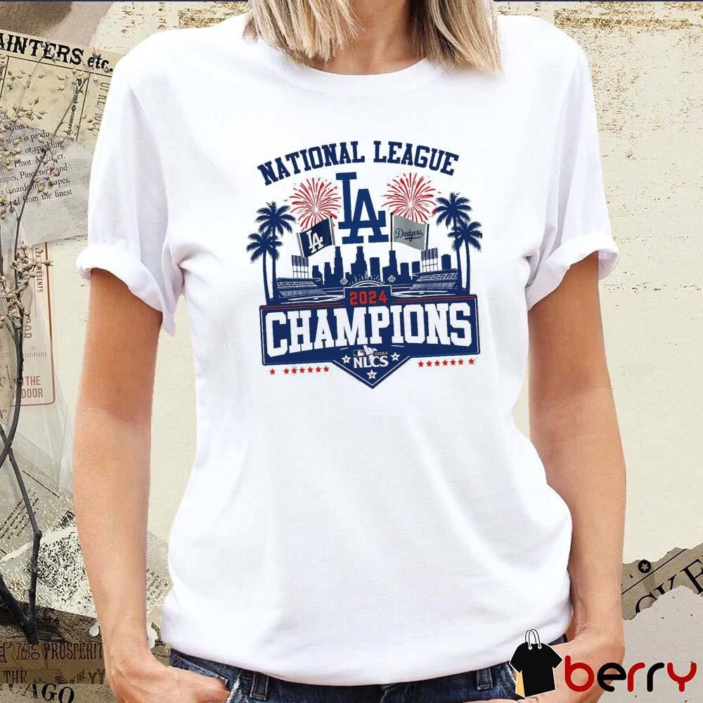 2024 Los Angeles Dodgers MLB National League NLCS Champions MLB Cityline Vintage t-shirt