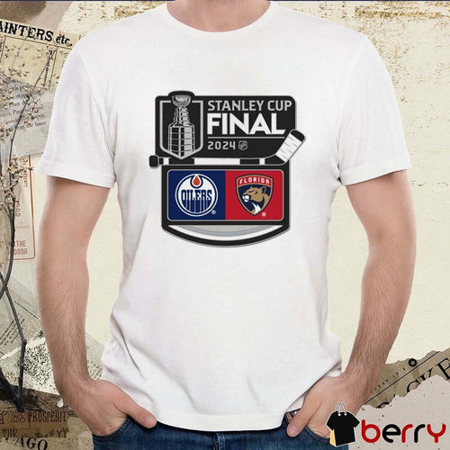 2024 NHL Stanley Cup Edmonton Oilers vs. Florida Panthers Dueling t-shirt