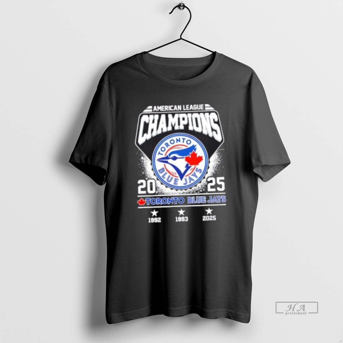 Official 2025 American League Champions Toronto Blue Jays Baseball Logo