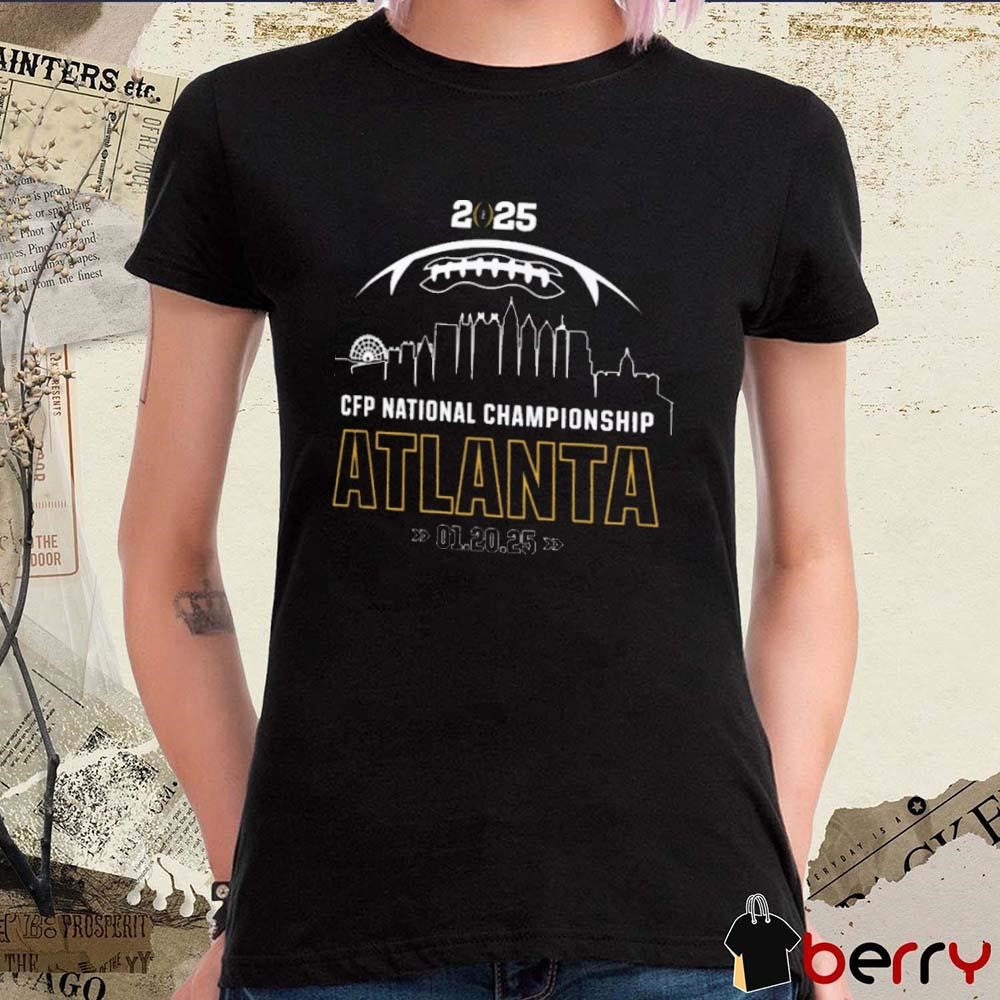 2025 College Football Playoff National Championship Atlanta Back Logo 01.20.25 t-shirt