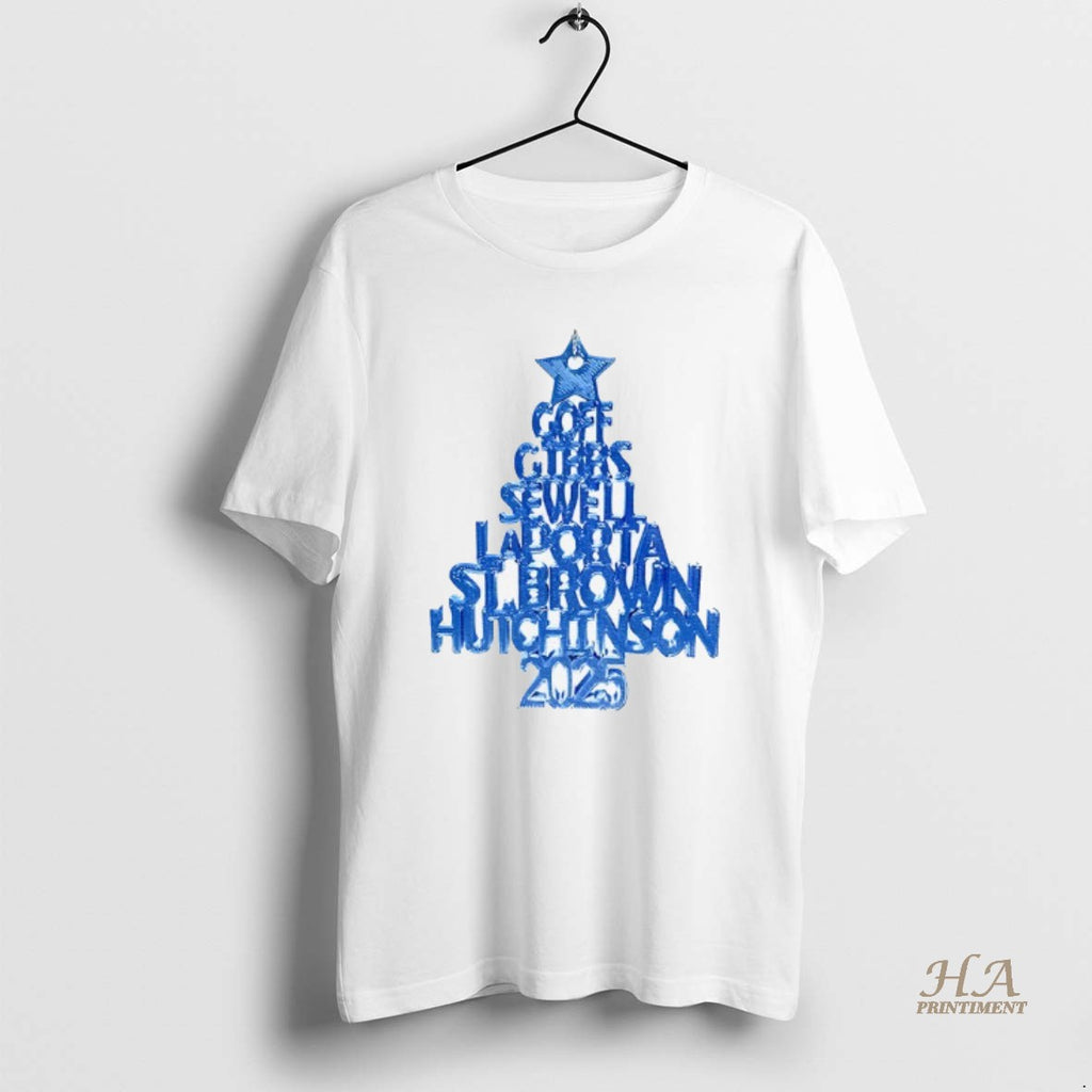 Official 2025 Detroit Lions Christmas Tree