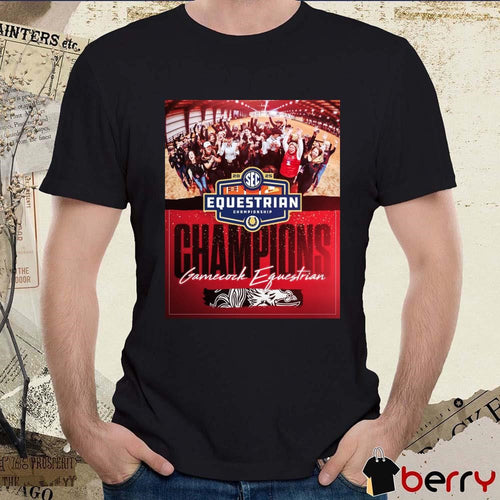 2025 Equestrian Championship South Carolina Gamecocks Poster t-shirt