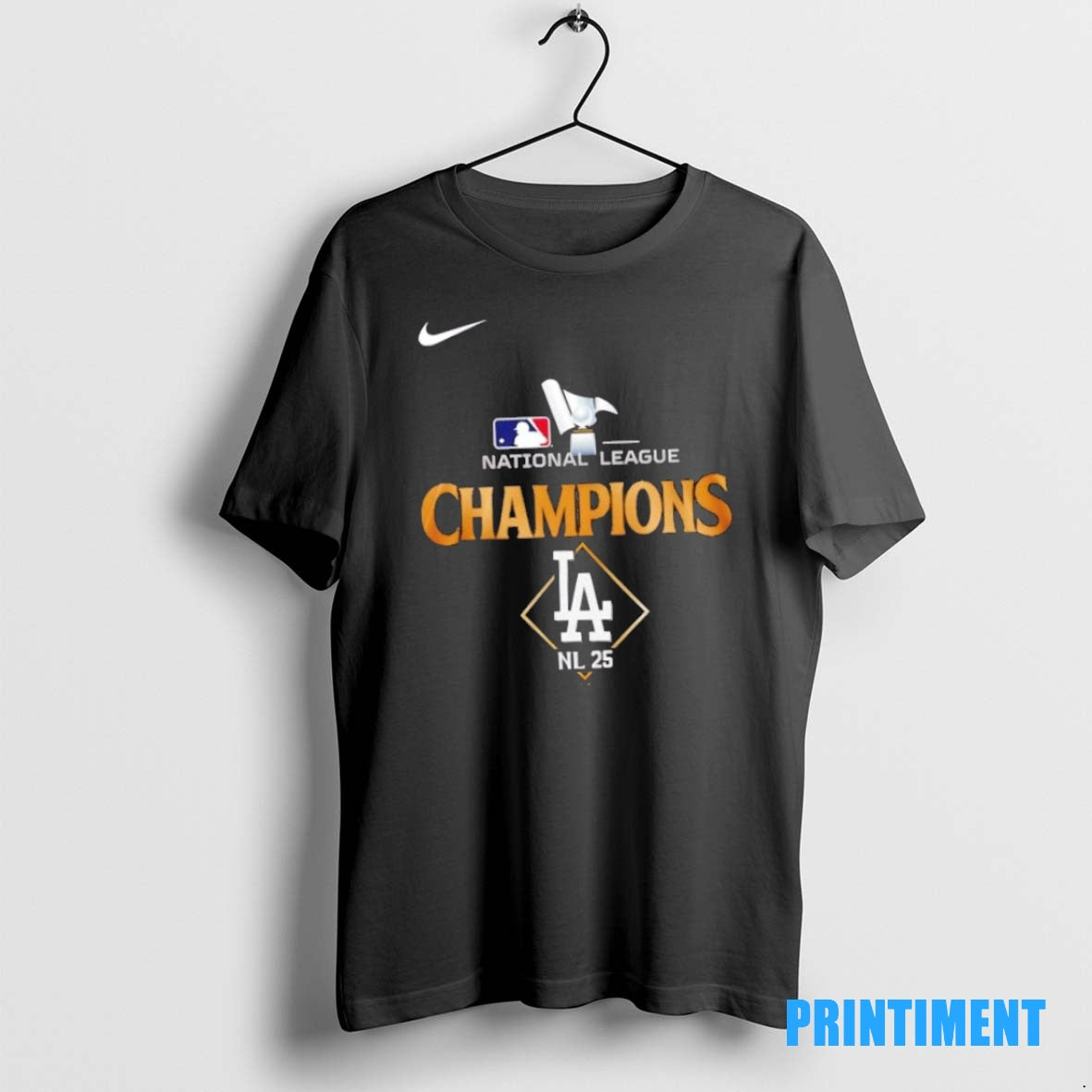 Official 2025 National League Champions Los Angeles Dodgers 2 Sided Tee Sweater