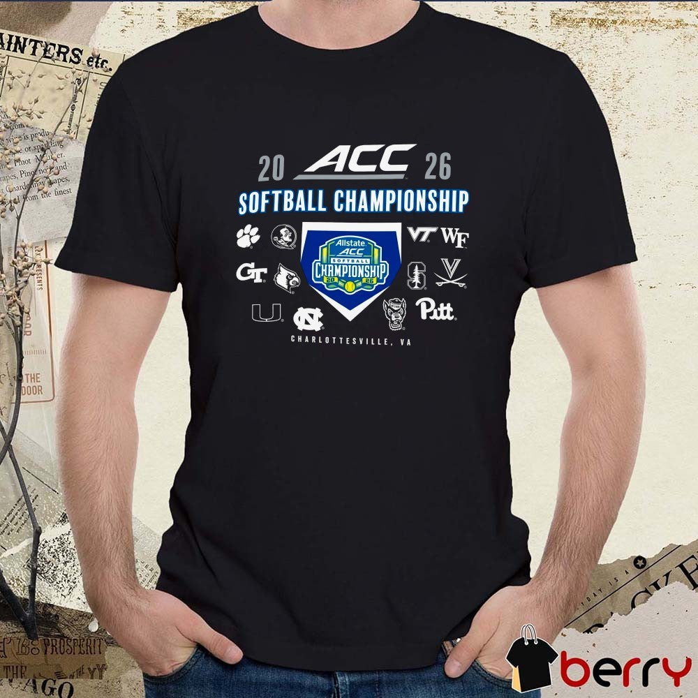 2026 Atlantic Coast Conference ACC Softball Championship Palmer Park in Charlottesville, Virginia t-shirt