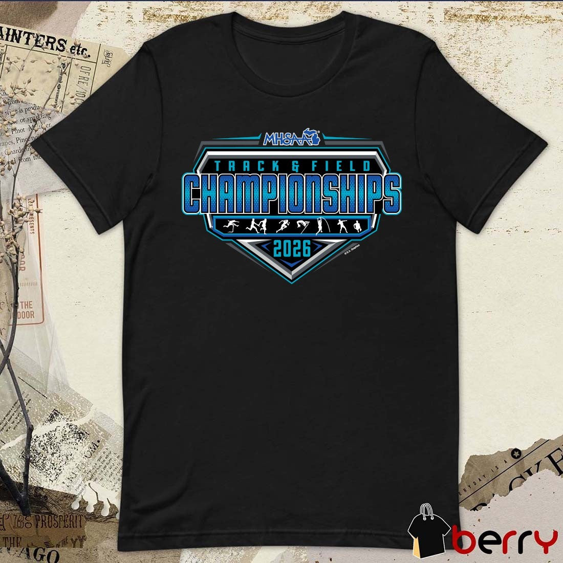2026 MHSAA Track & Field Championships Logo t-shirt