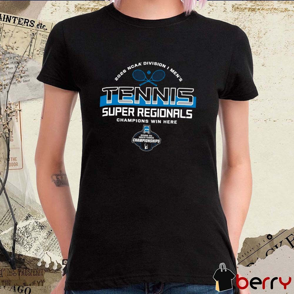 2026 NCAA Division I Men’s Tennis Super Regionals Championships Logo t-shirt