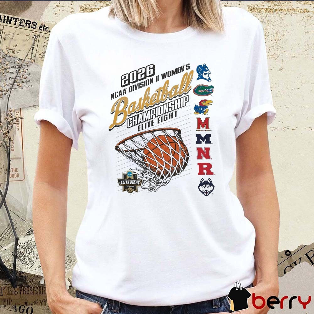 2026 NCAA Division II Women’s Basketball Championship Elite Eight Pittsburgh Logos t-shirt