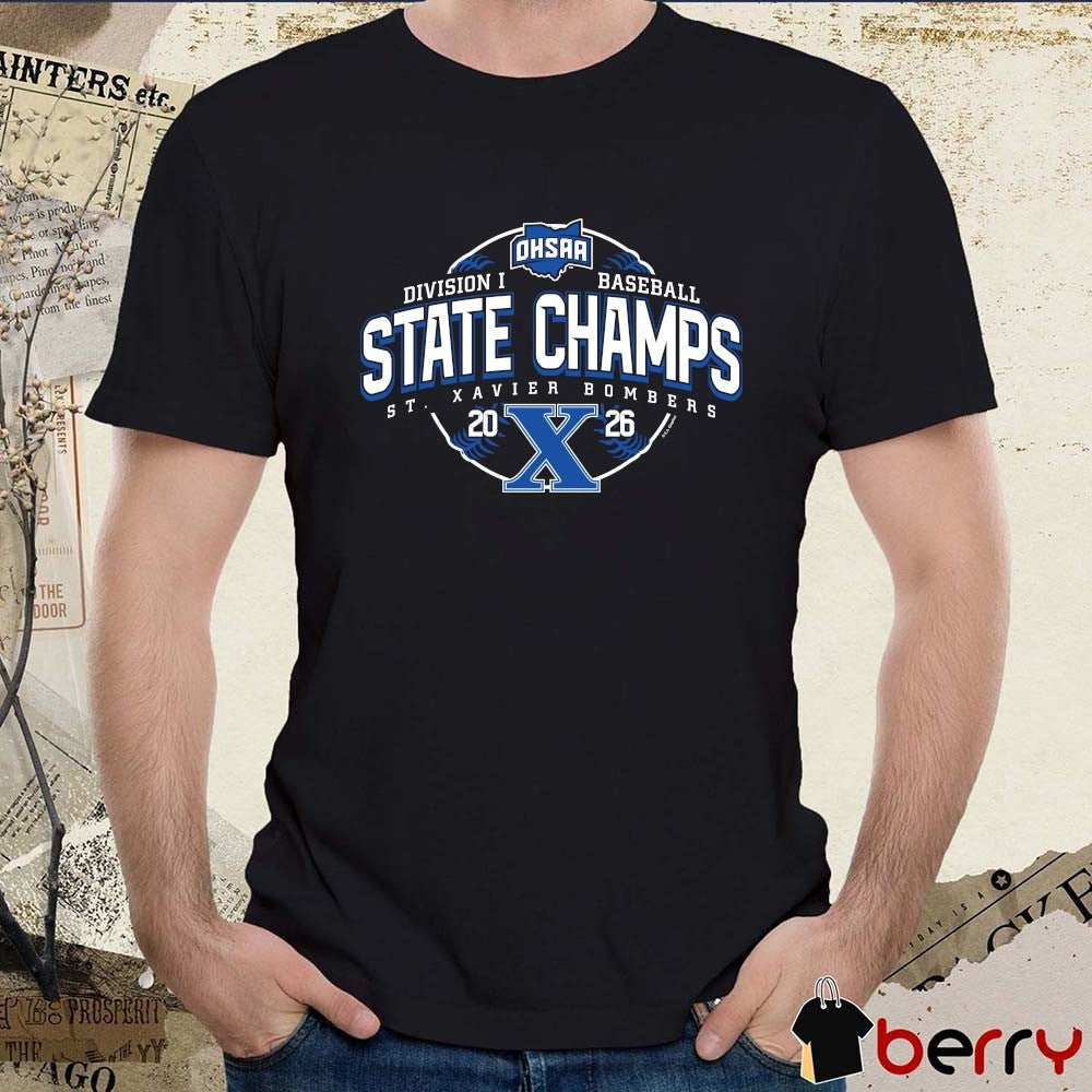 2026 OHSAA Baseball DI State Champions St. Xavier Bombers t-shirt