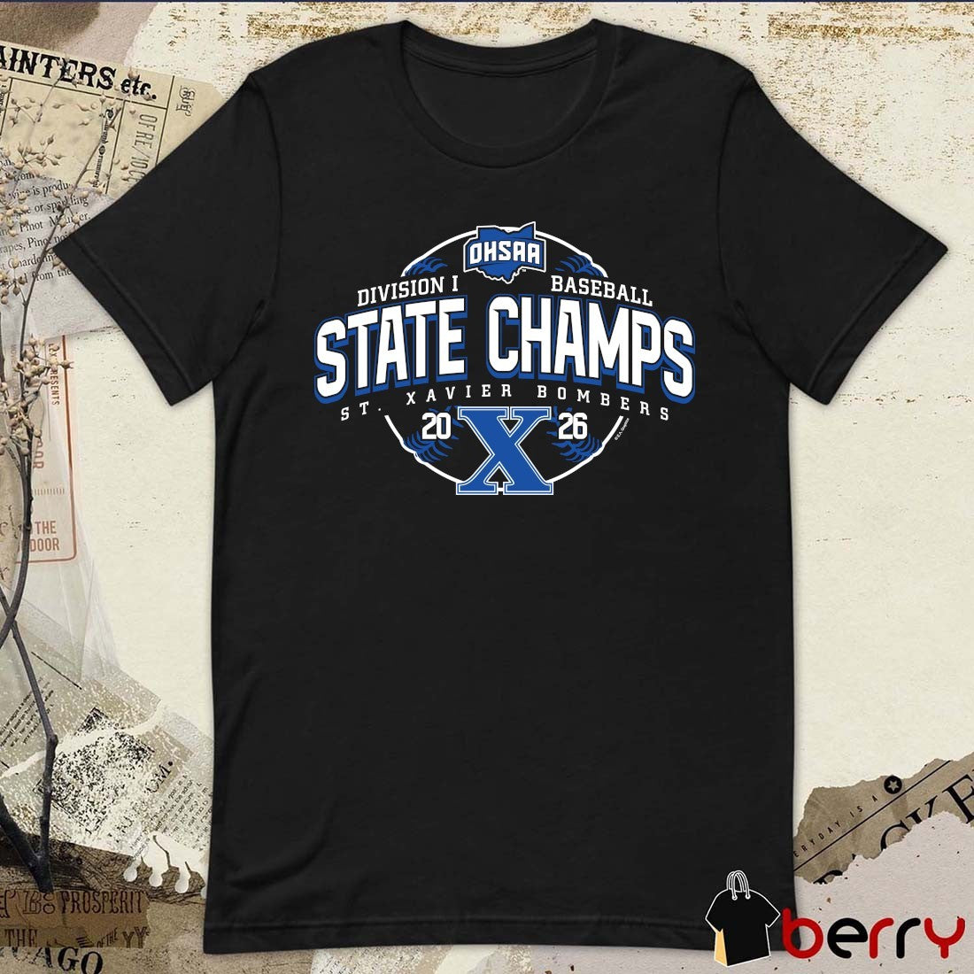 2026 OHSAA Baseball DI State Champions St. Xavier Bombers t-shirt