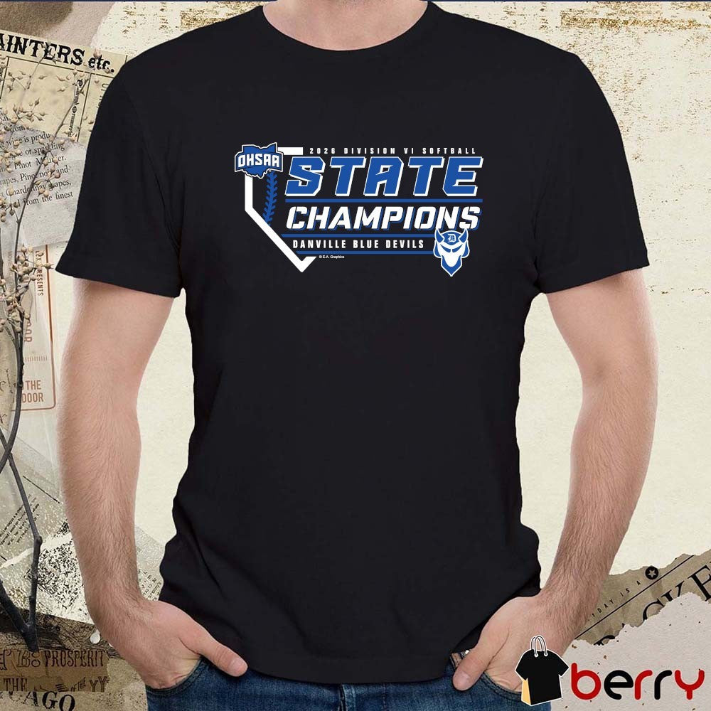 2026 OHSAA Softball DVI Back 2 Back State Champions Danville Blue Devils t-shirt