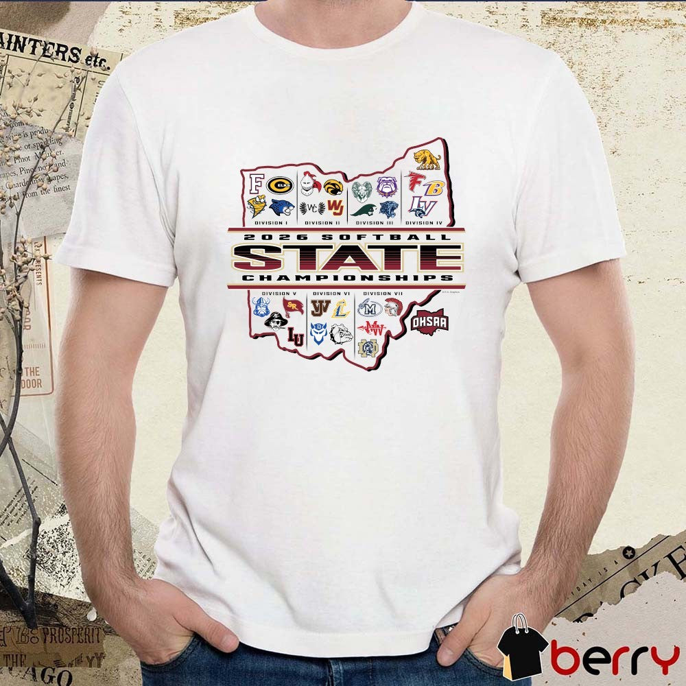 2026 OHSAA Softball State Championships Division I – VII Logos t-shirt