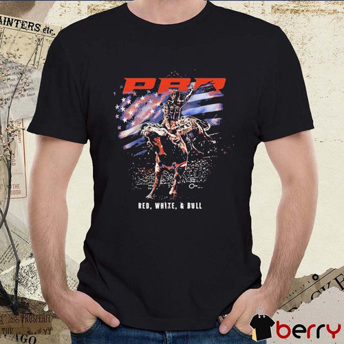 2026 PBR Professional Bull Riders Red, White and Bull Spotlight t-shirt