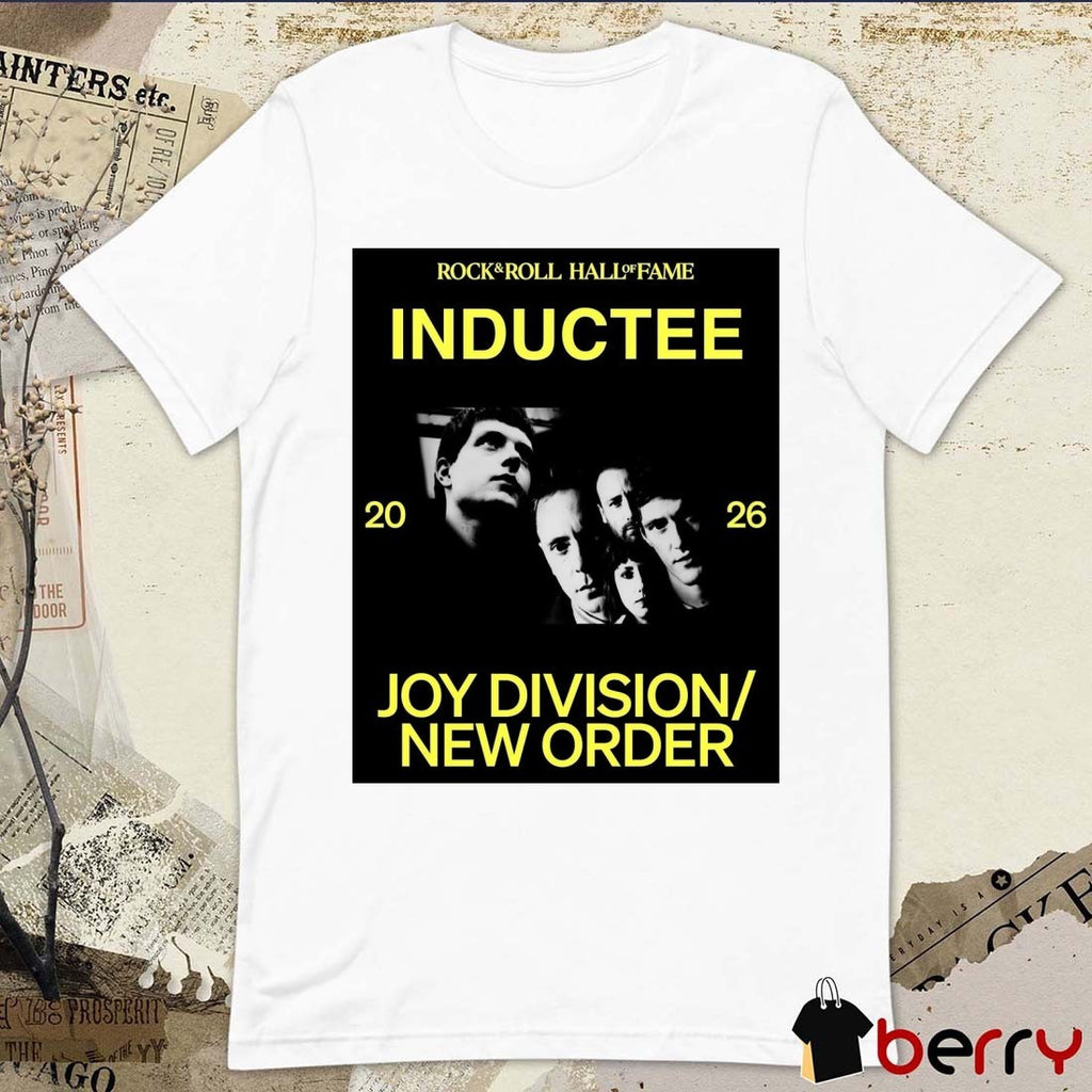 2026 Rock & Roll Hall of Fame nominees Joy Division New Order Poster t-shirt