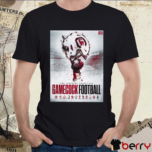 2026 South Carolina Gamecocks Football Schedule Highlight Alabama, Georgia, and Clemson Poster t-shirt