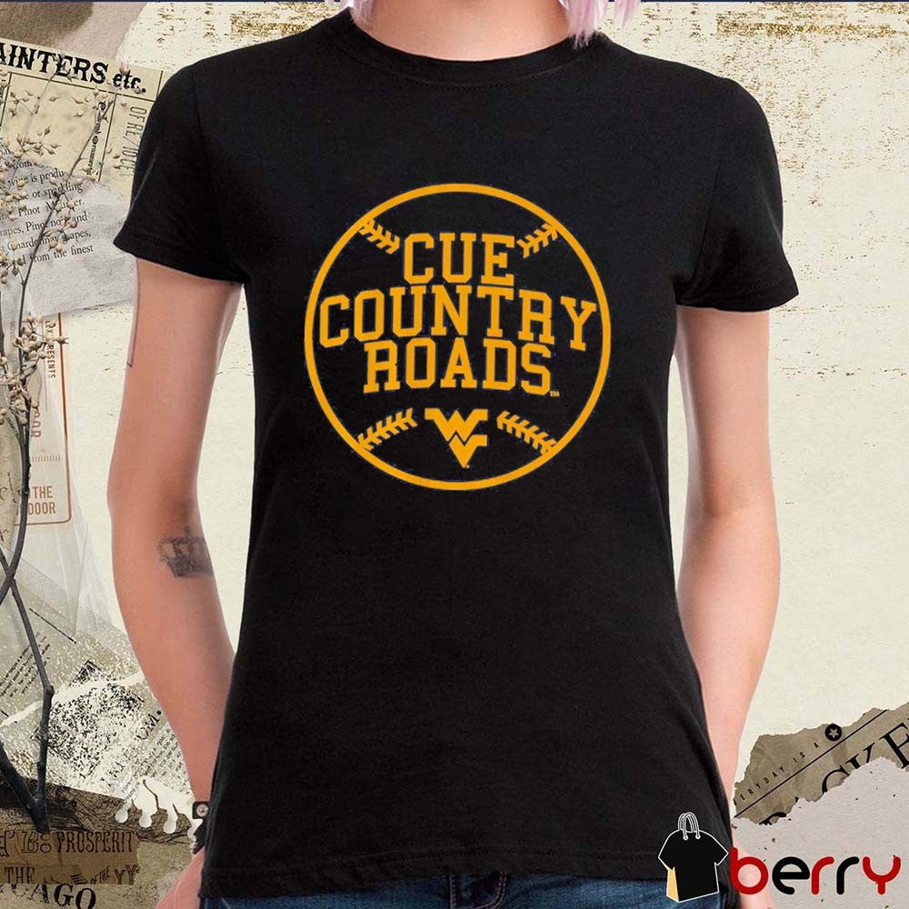 2026 West Virginia Mountaineers Baseball Cue Country Roads t-shirt