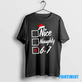 Official 6 7 Meme Nice Naughty 67 Christmas Brain Rot Tee Sweater