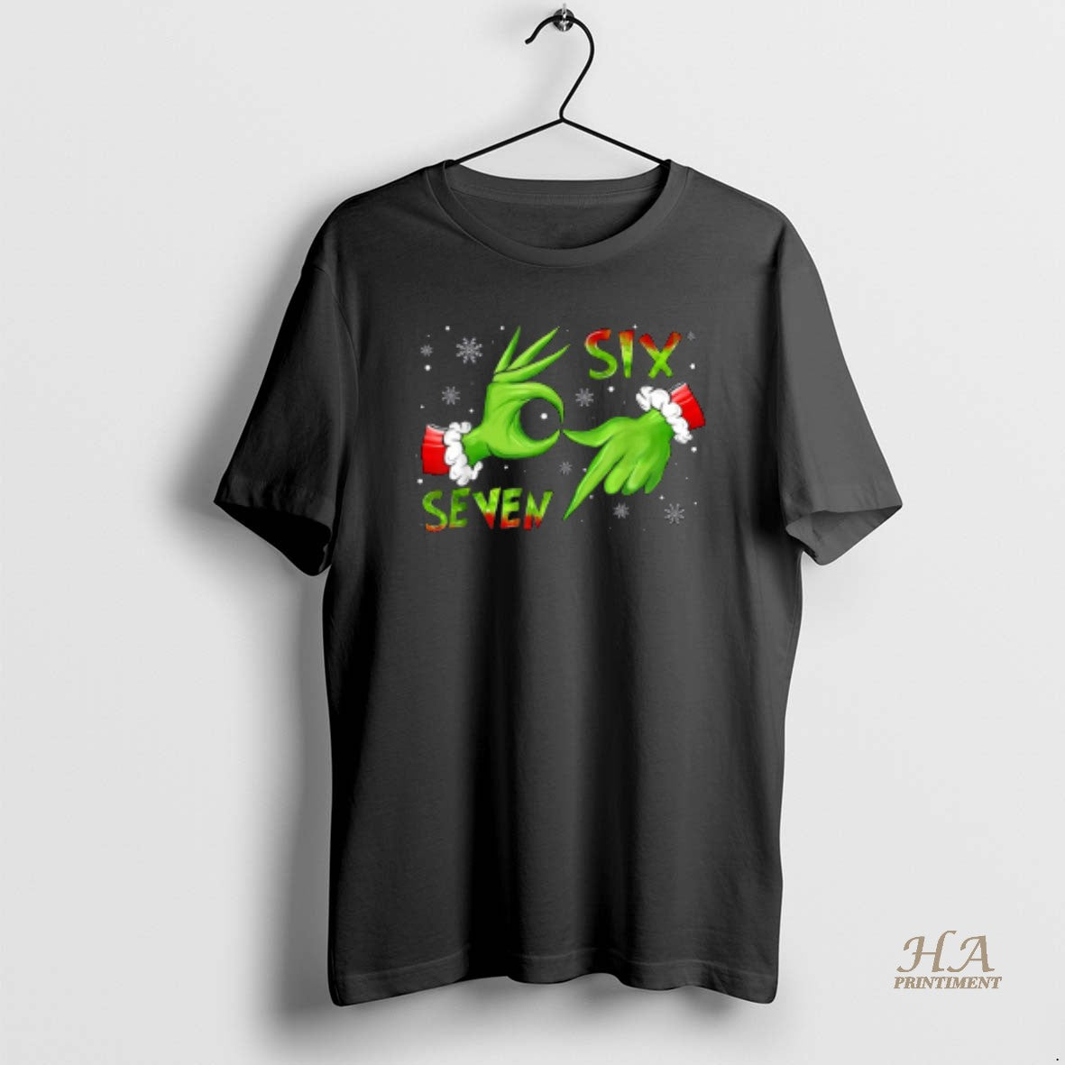 Official 6 7 Six Seven Hand Gen Z Alpha Meme Slang Xmas Christmas