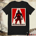 A Film By RZA One Spoon Of Chocolate He Has Nowhere To Go They Have Nowhere To Hide Poster t-shirt