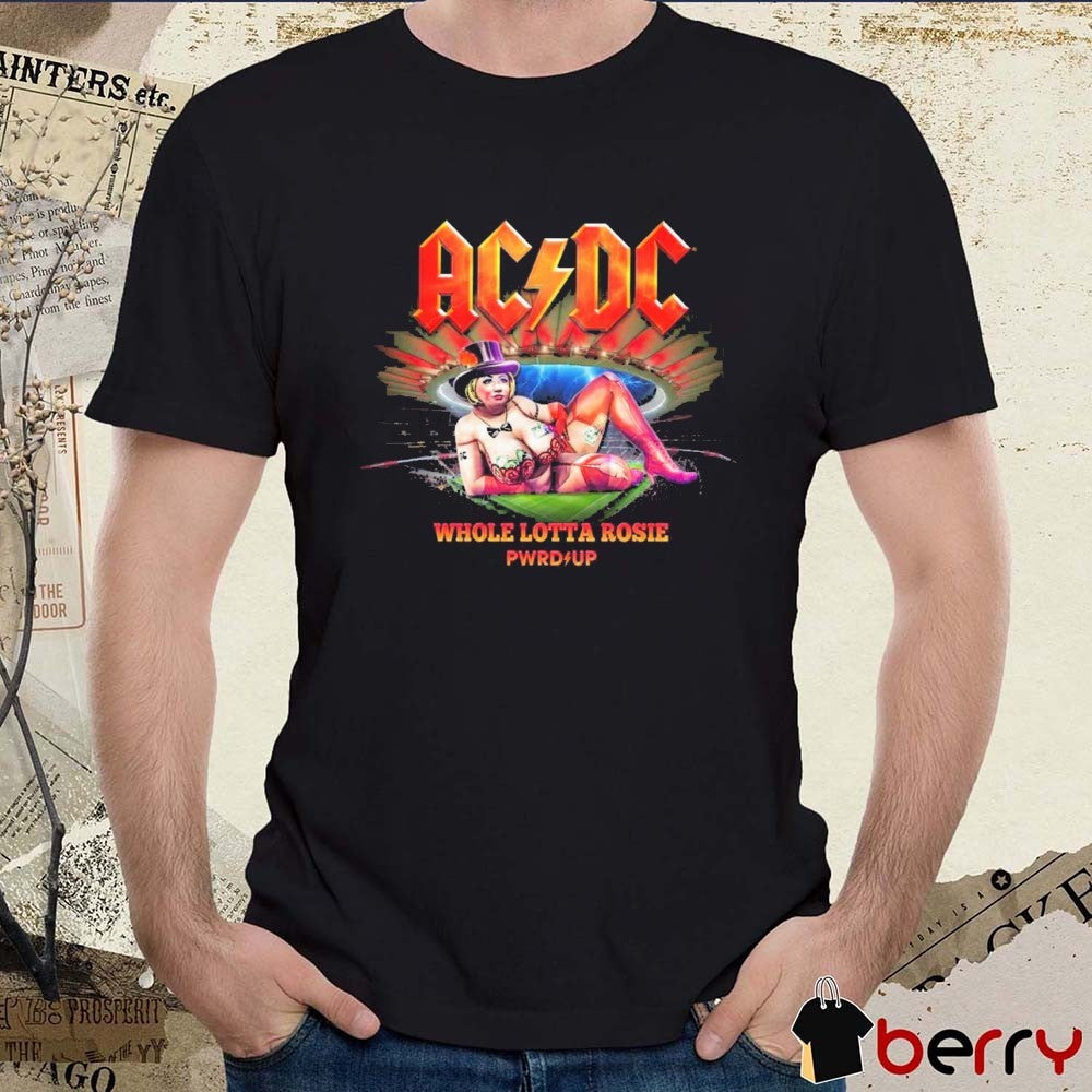 AC DC Madrid PWR UP Tour Whole Lotta Rosie July 12-16 2025 Riyadh Air Metropolitano t-shirt