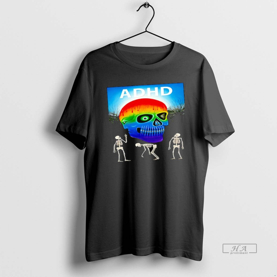 Official Adhd Attention Deficit Hyperactivity Disorder Skull Skeletons