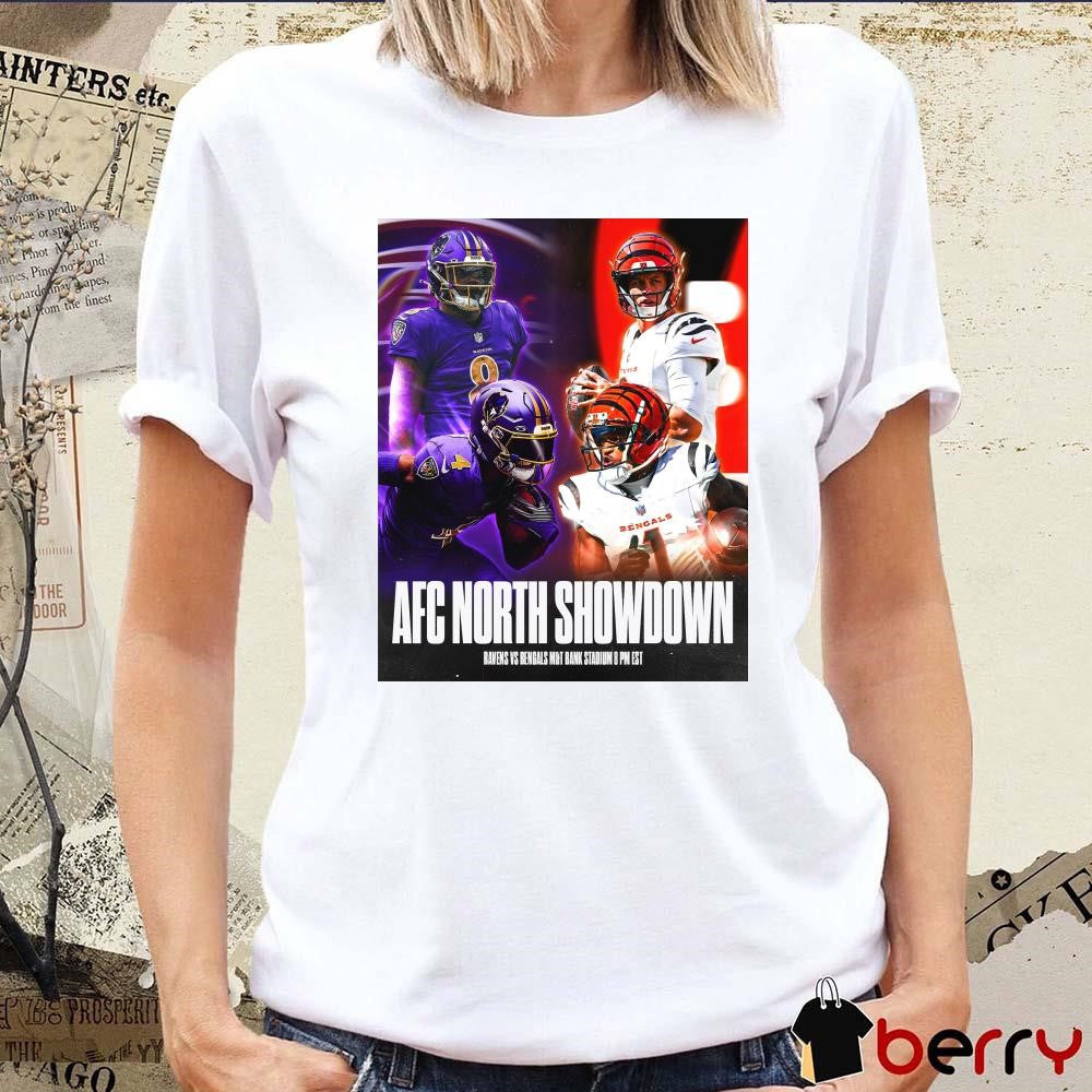 AFC North Showdown Baltimore Ravens Vs Cincinnati Bengals M&T Bank Stadium Poster t-shirt