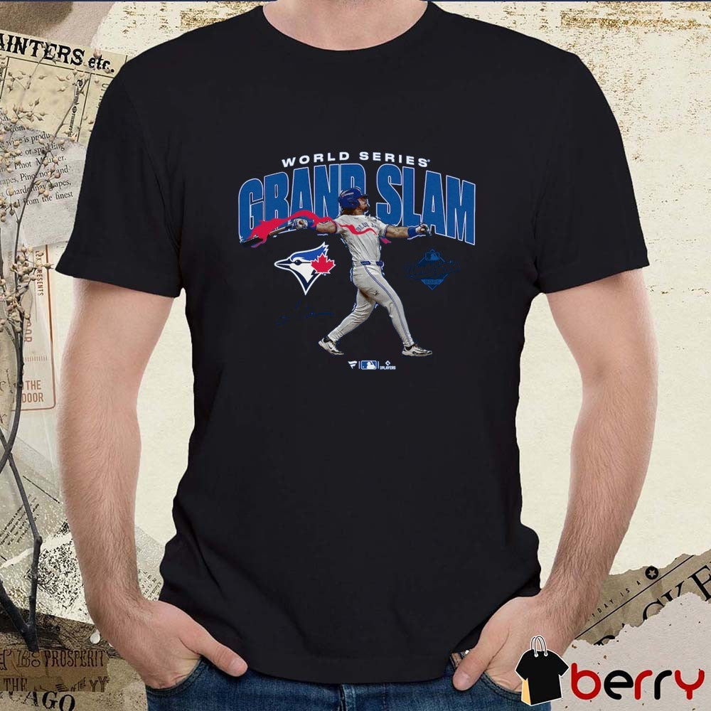 Addison Barger Toronto Blue Jays 2025 MLB World Series Grand Slam Signature t-shirt