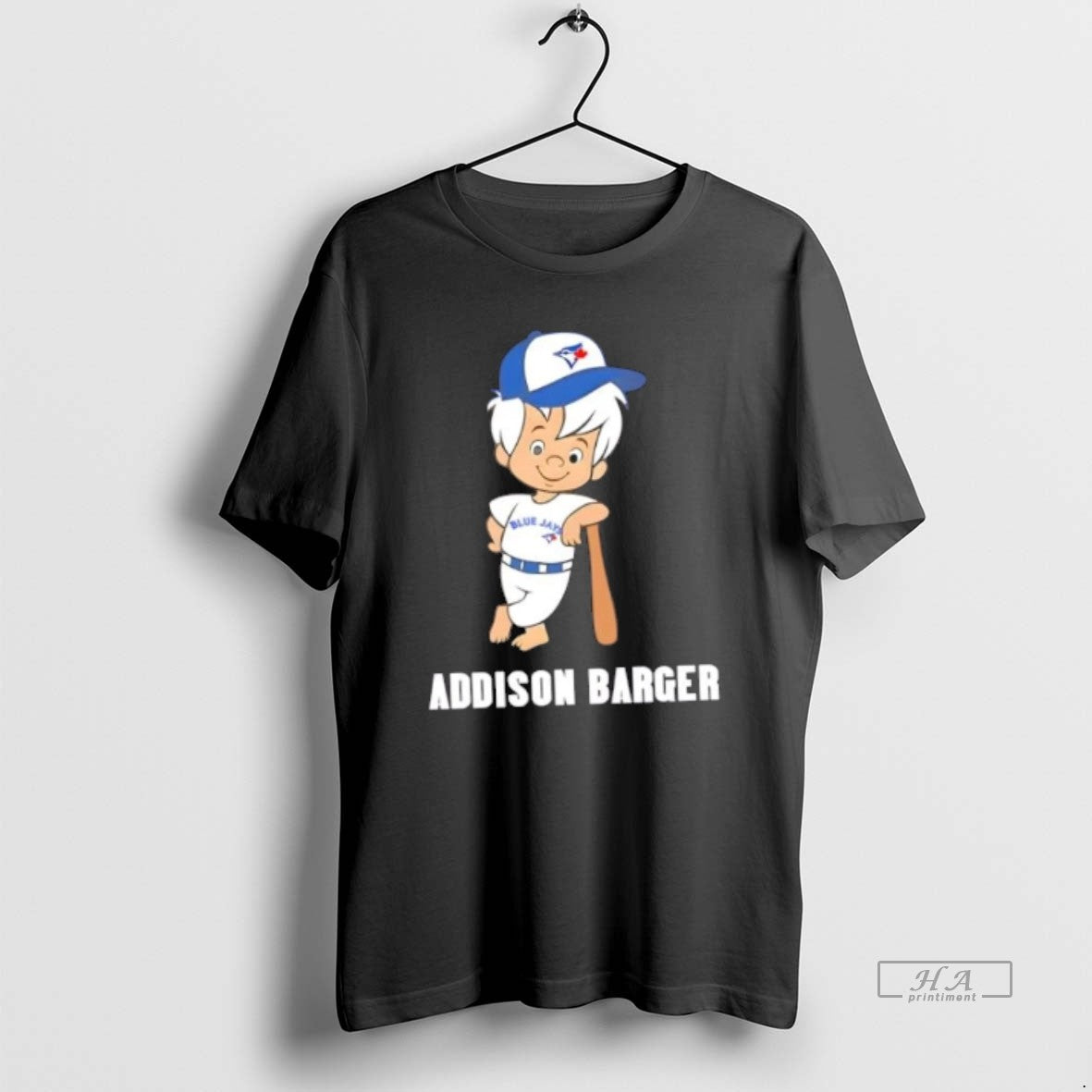 Official Addison Barger Toronto Blue Jays Caricature