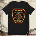 Albion Joint Fire District Albion Gaines Orleans County New York Est 2024 Logo t-shirt
