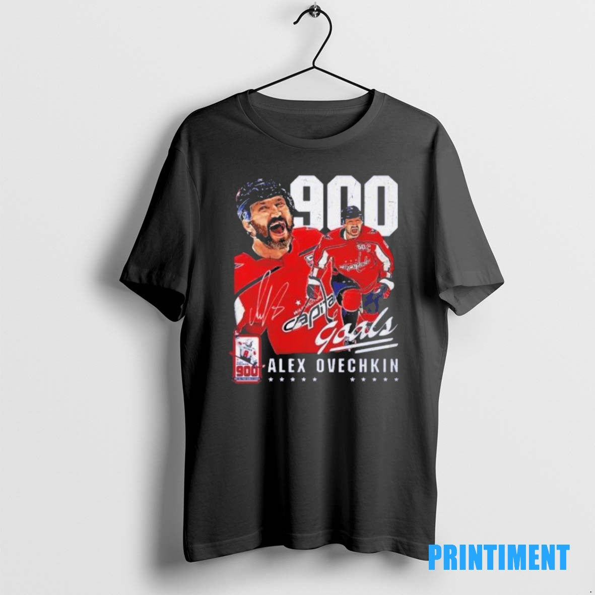 Official Alexander Ovechkin Washington Capitals 900th Career Goal Signatute Tee Sweater