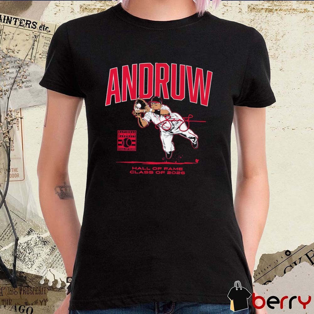 Andruw Jones Hall of Fame Class of 2026 Atlanta Braves Signature t-shirt