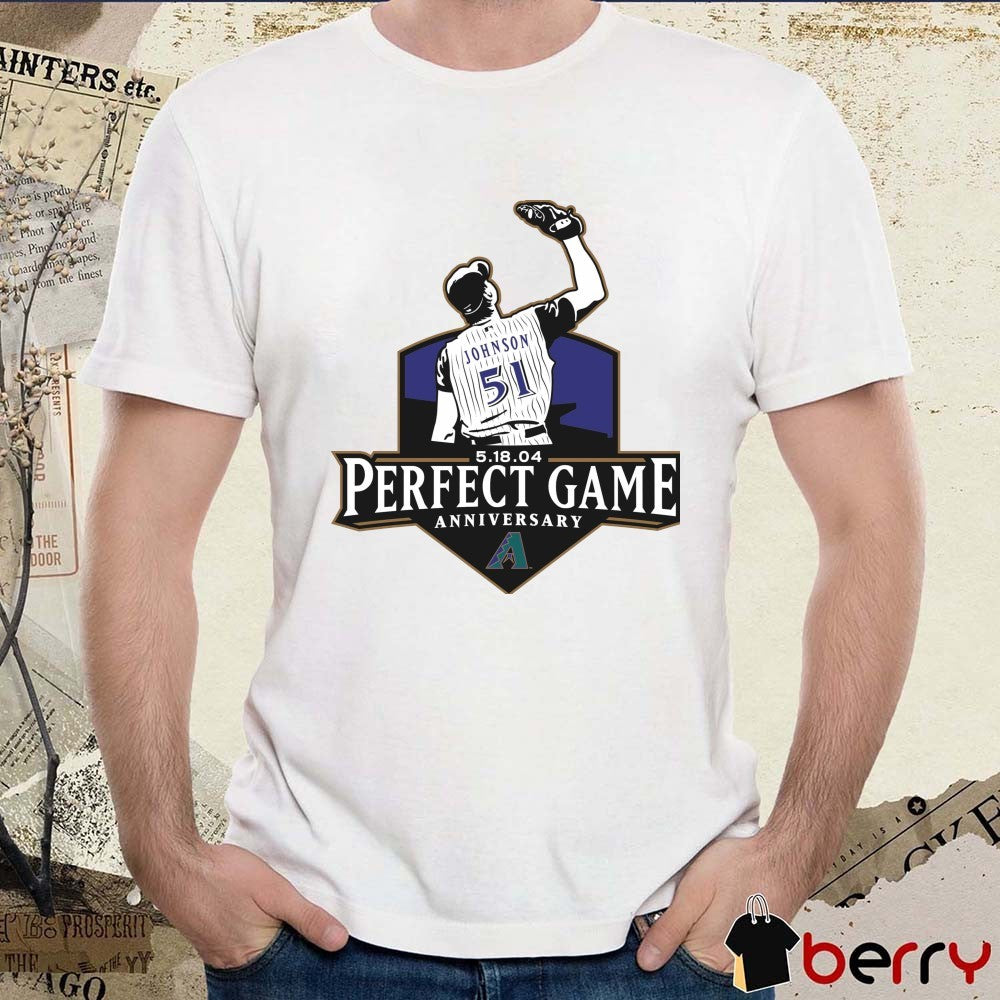 Arizona Diamondbacks Perfect Game Anniversary May 18 2004 Logo t-shirt