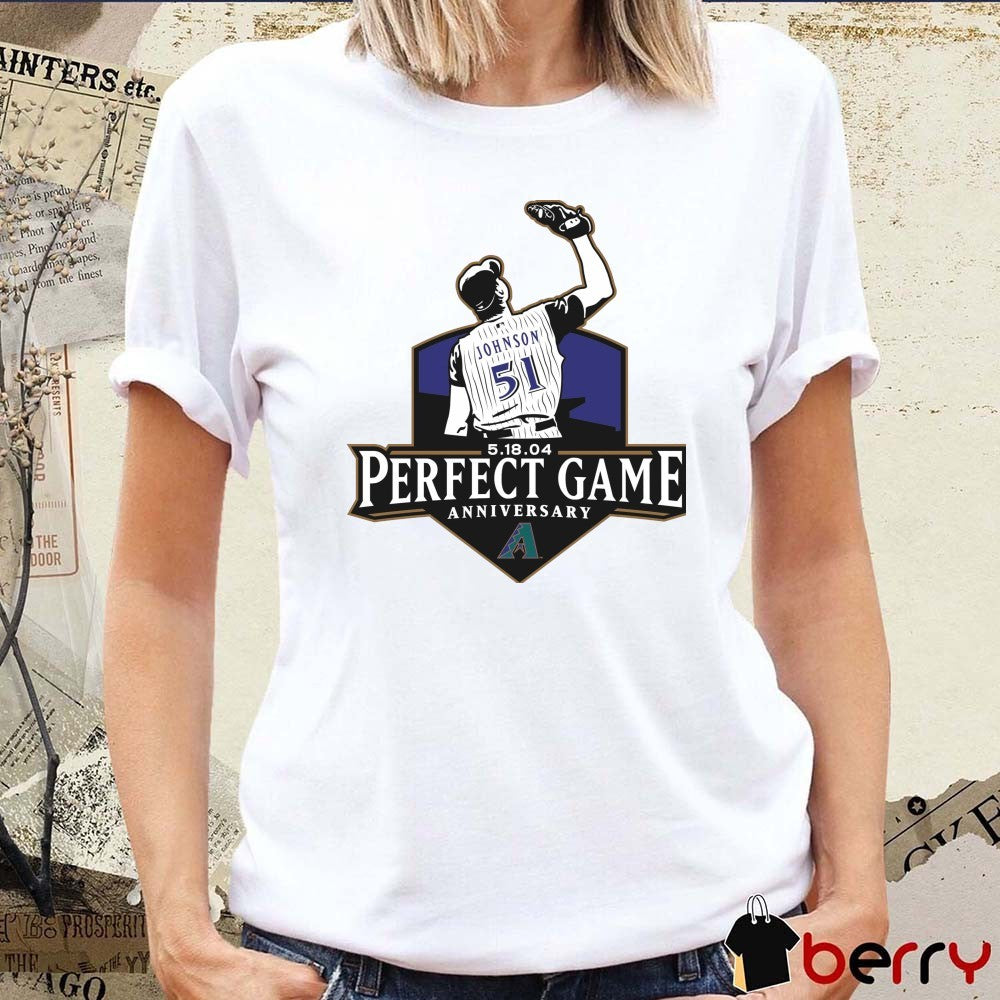 Arizona Diamondbacks Perfect Game Anniversary May 18 2004 Logo t-shirt