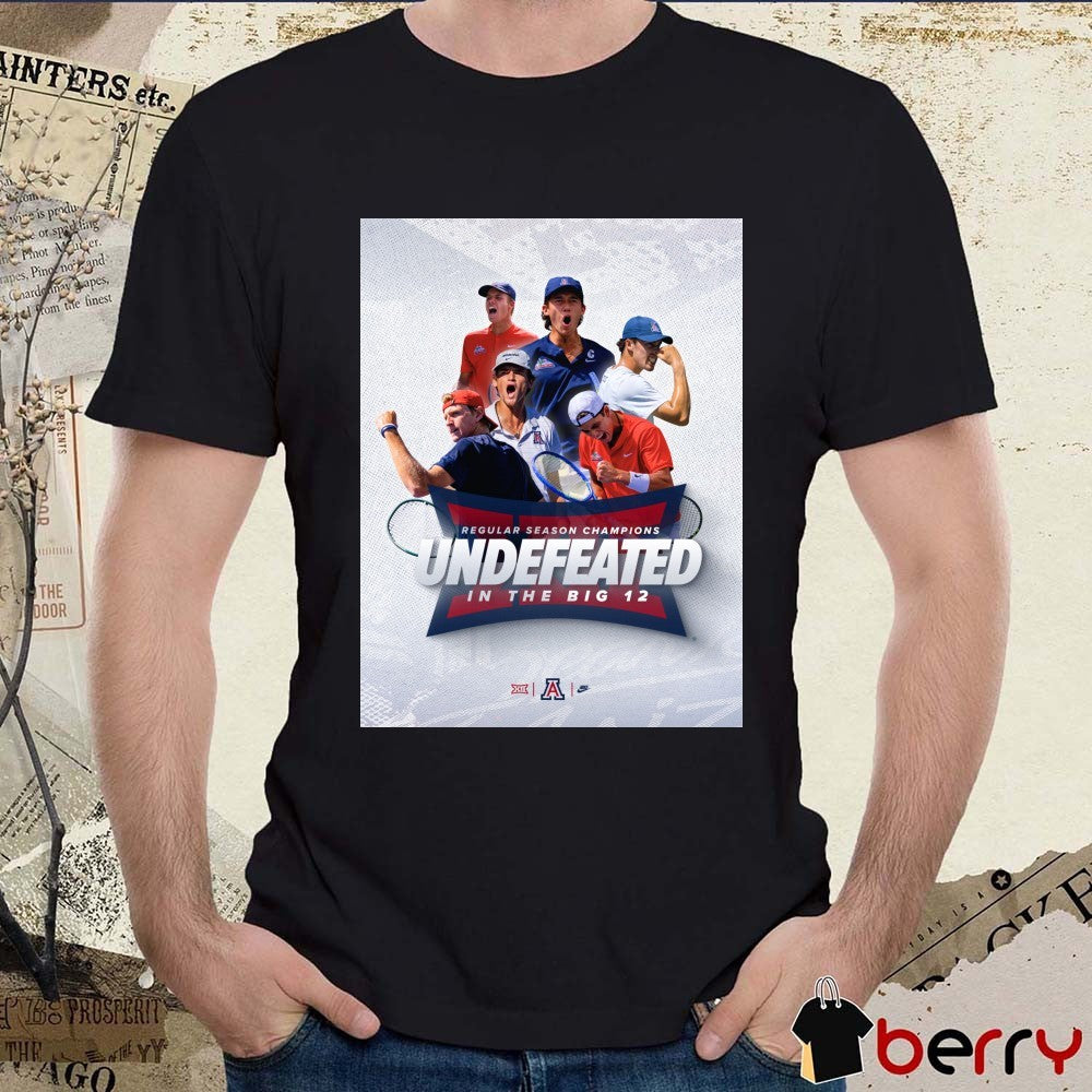 Arizona Men’s Tennis 2026 Regular Season Champions Undefeated In The Big 12 Poster t-shirt
