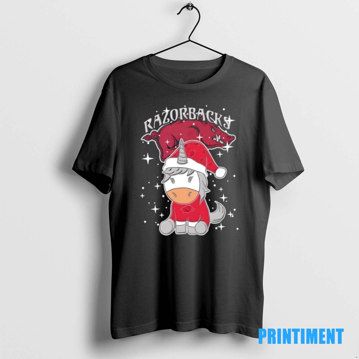 Official Arkansas Razorbacks Football X Unicorn Merry Christmas Tee Sweater