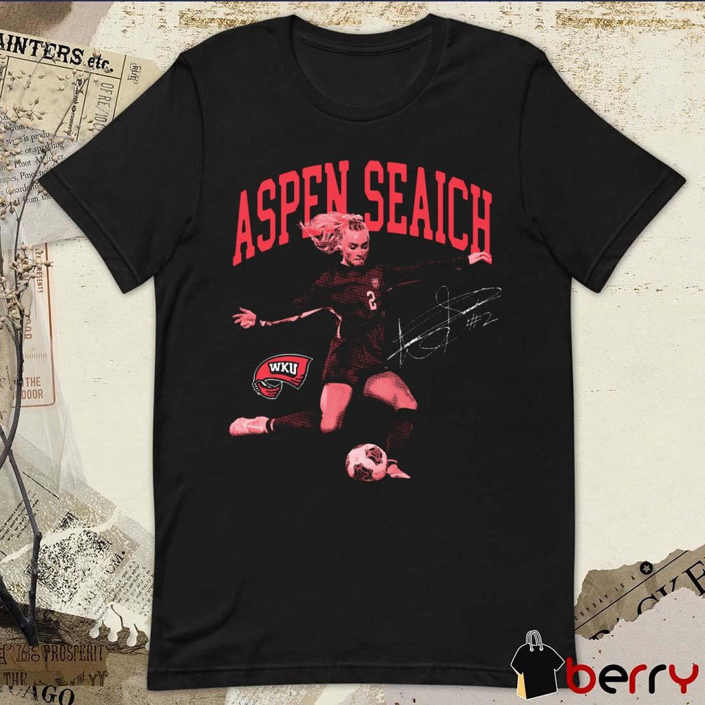 Aspen Seaich Aspen Seaich WKU Western Kentucky University Portrait Signature t-shirt