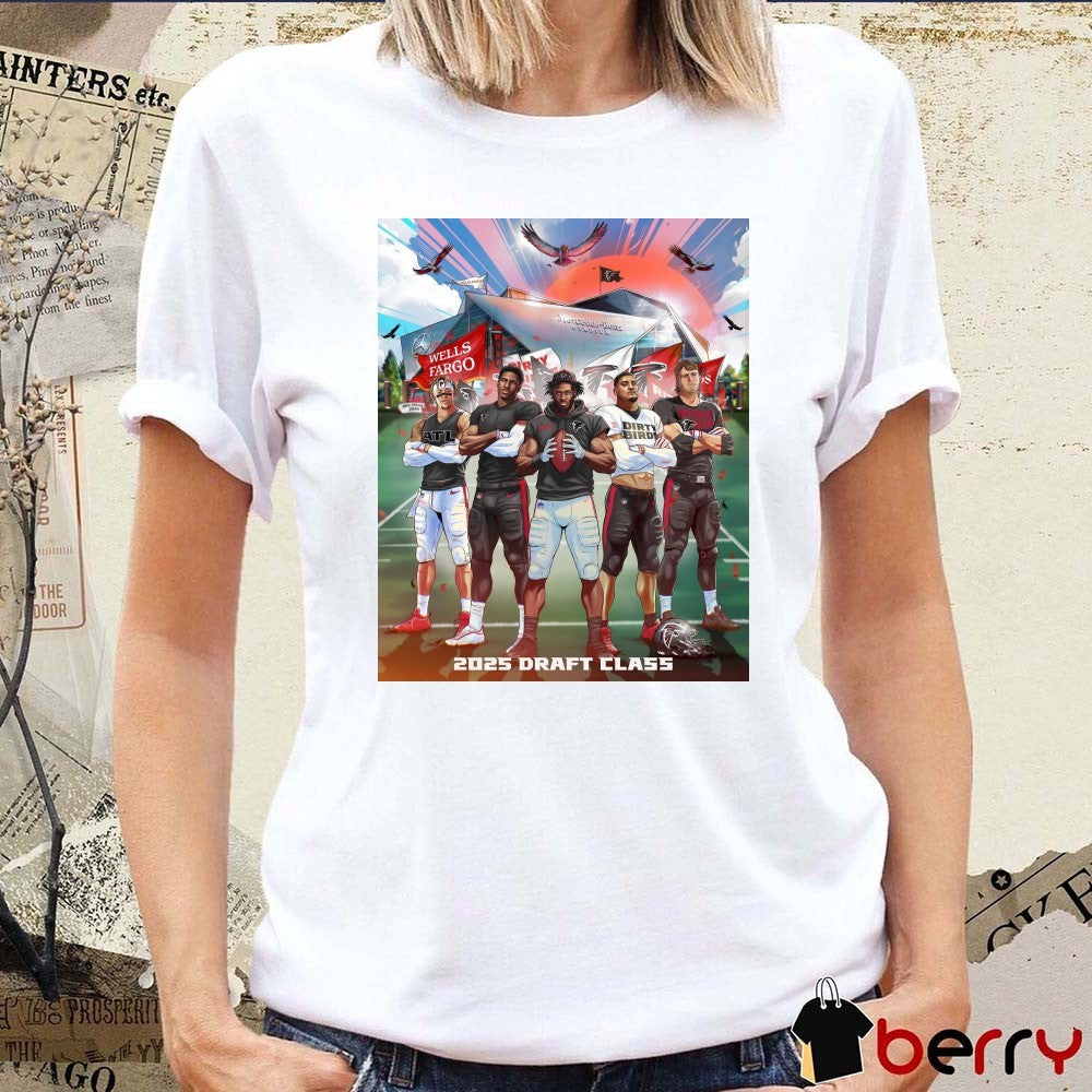 Atlanta Falcons Jalon Walker James Pearce Jr Billy Bowman Jr. Xavier Watts Jack Nelson 2025 Draft Class Poster t-shirt