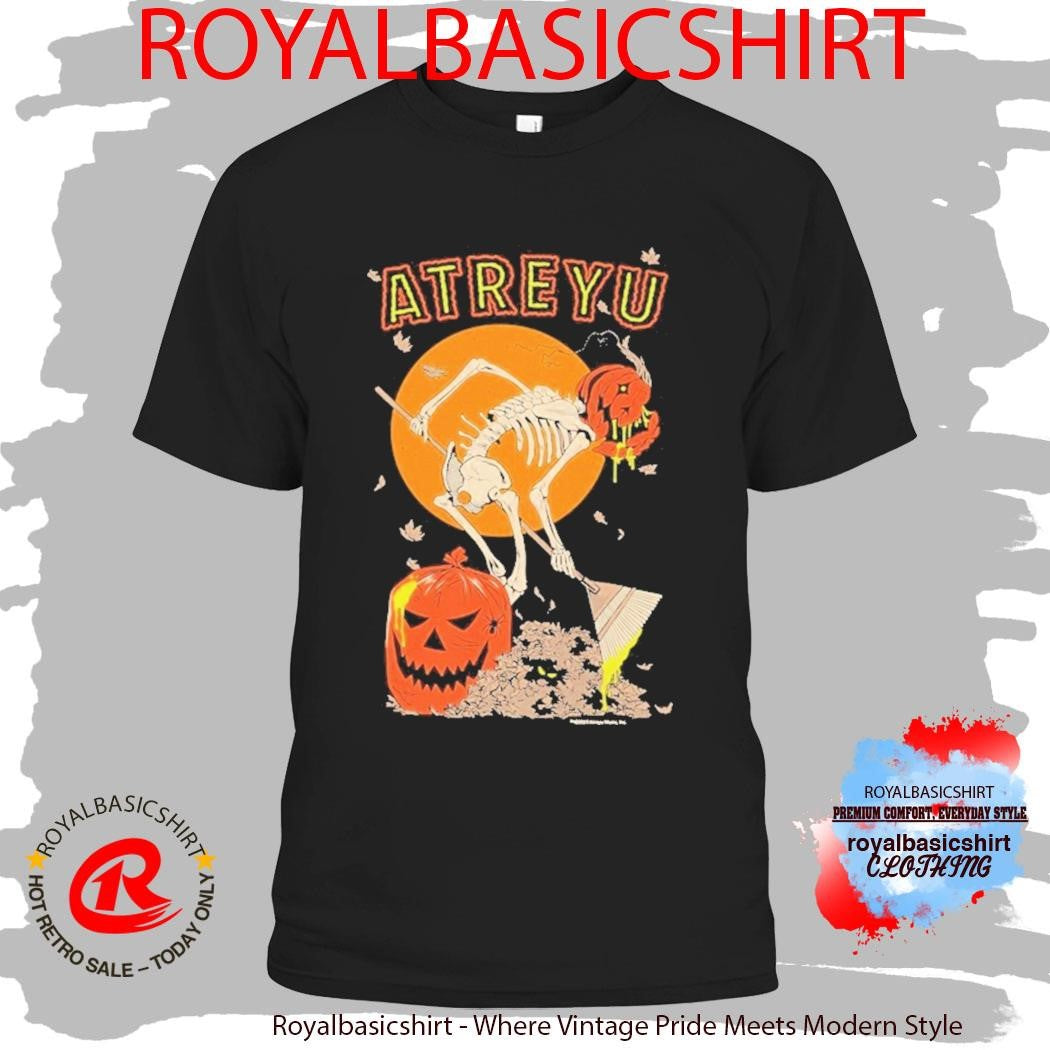 Atreyu Halloween Austin Pardun Skeleton Shirt