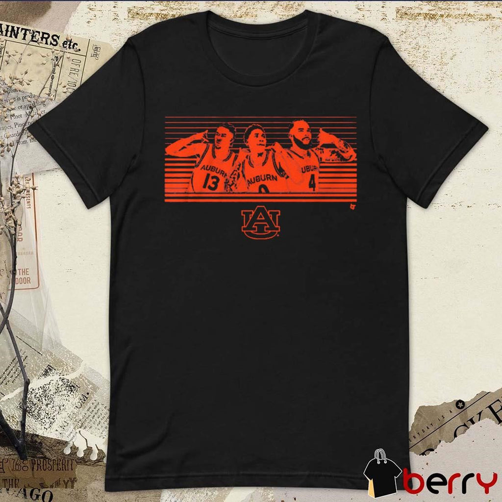 Auburn Tigers Call Johni Broome, Miles Kelly and Tahaad Pettiford NCAA Southeastern Conference Painitng t-shirt