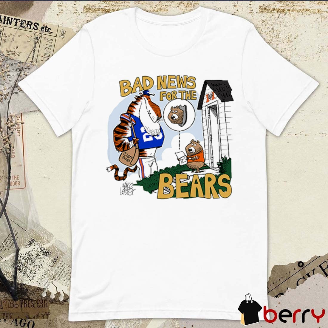 Auburn Tigers Vs Mercer Bears Gameday Bad News For The Bears November 22 2025 t-shirt