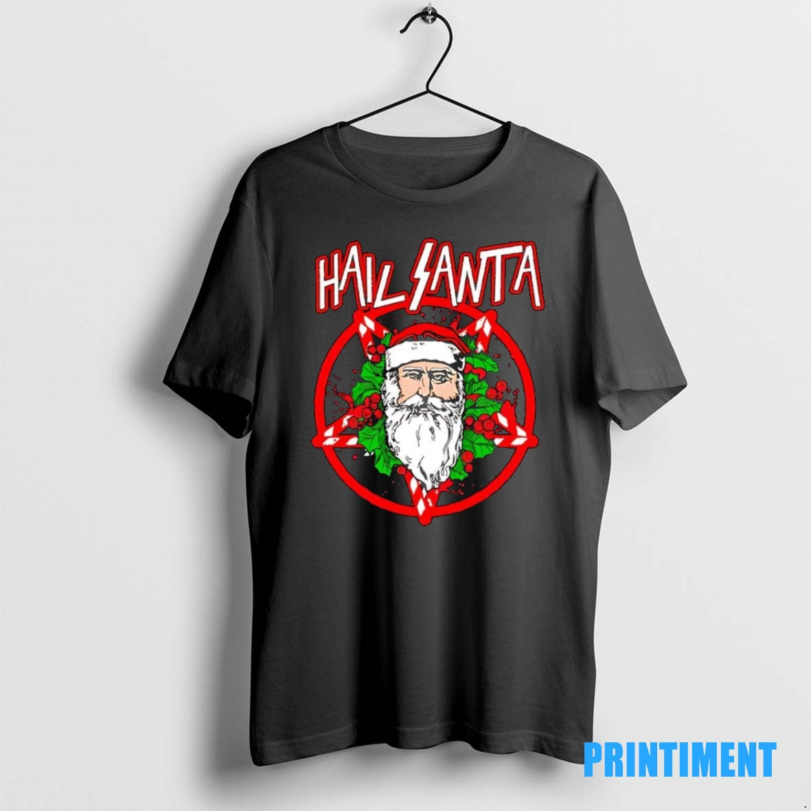 Official Ave Satanas Hail Santa Star Tee Sweater