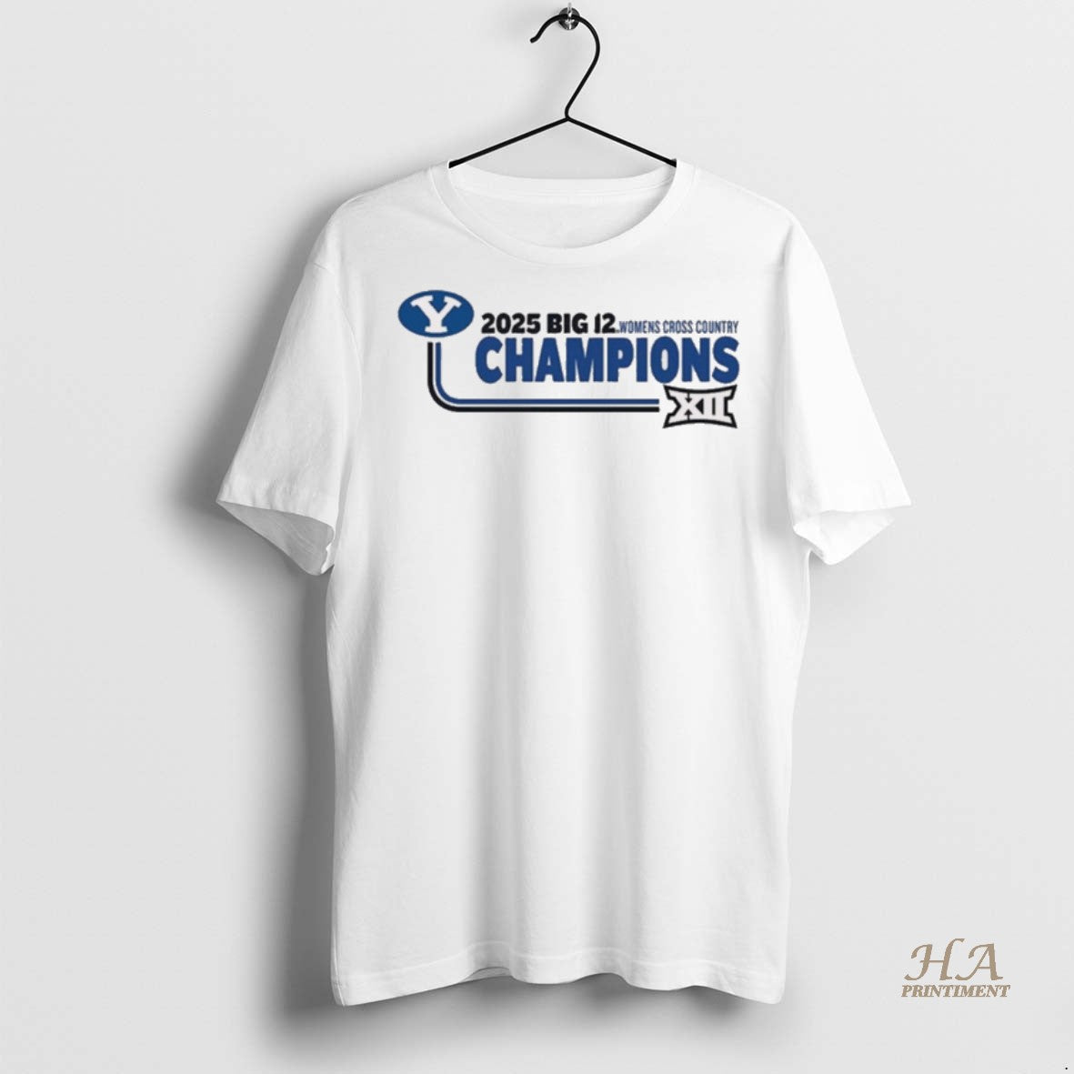 Official Byu Cougars 2025 Big 12 Womens Cross Country Champions Motion Shirt
