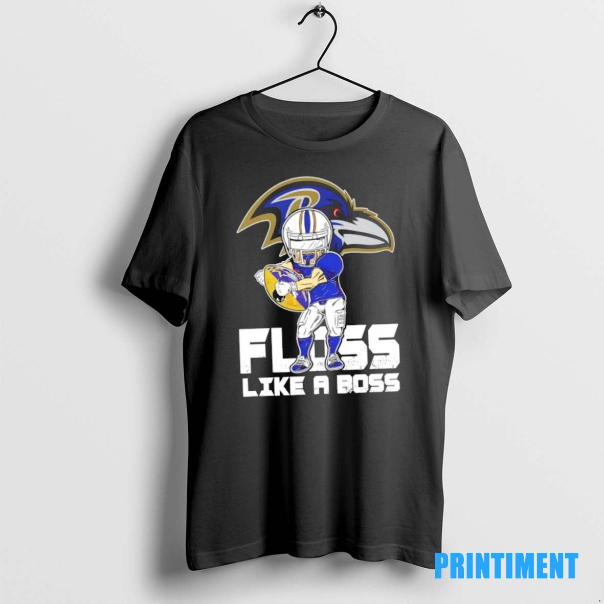 Official Baltimore Ravens Football Floss Like A Boss Tee Sweater