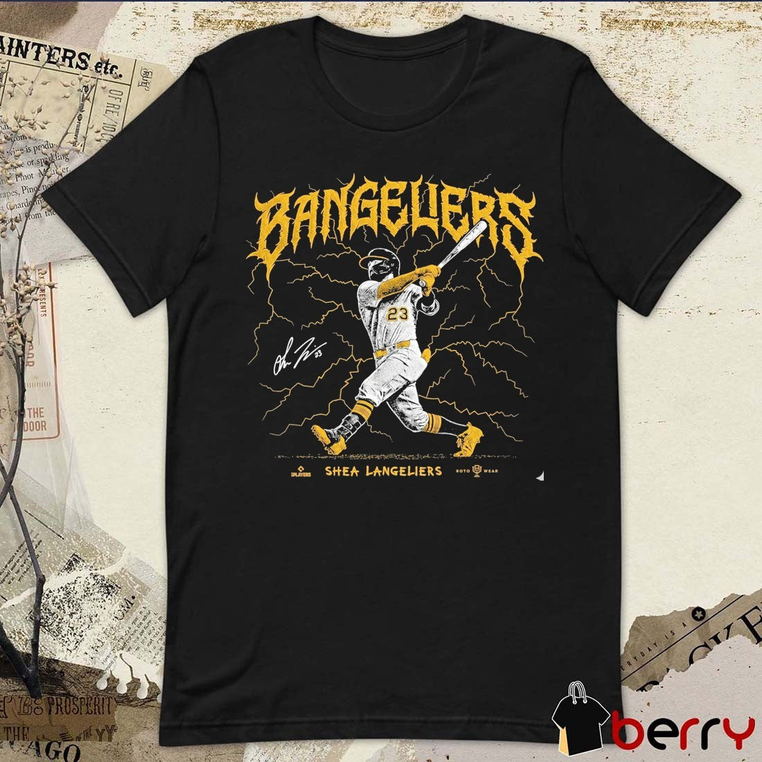 Bangeliers Shea Langeliers Oakland Athletics MLB 2026 Signature t-shirt