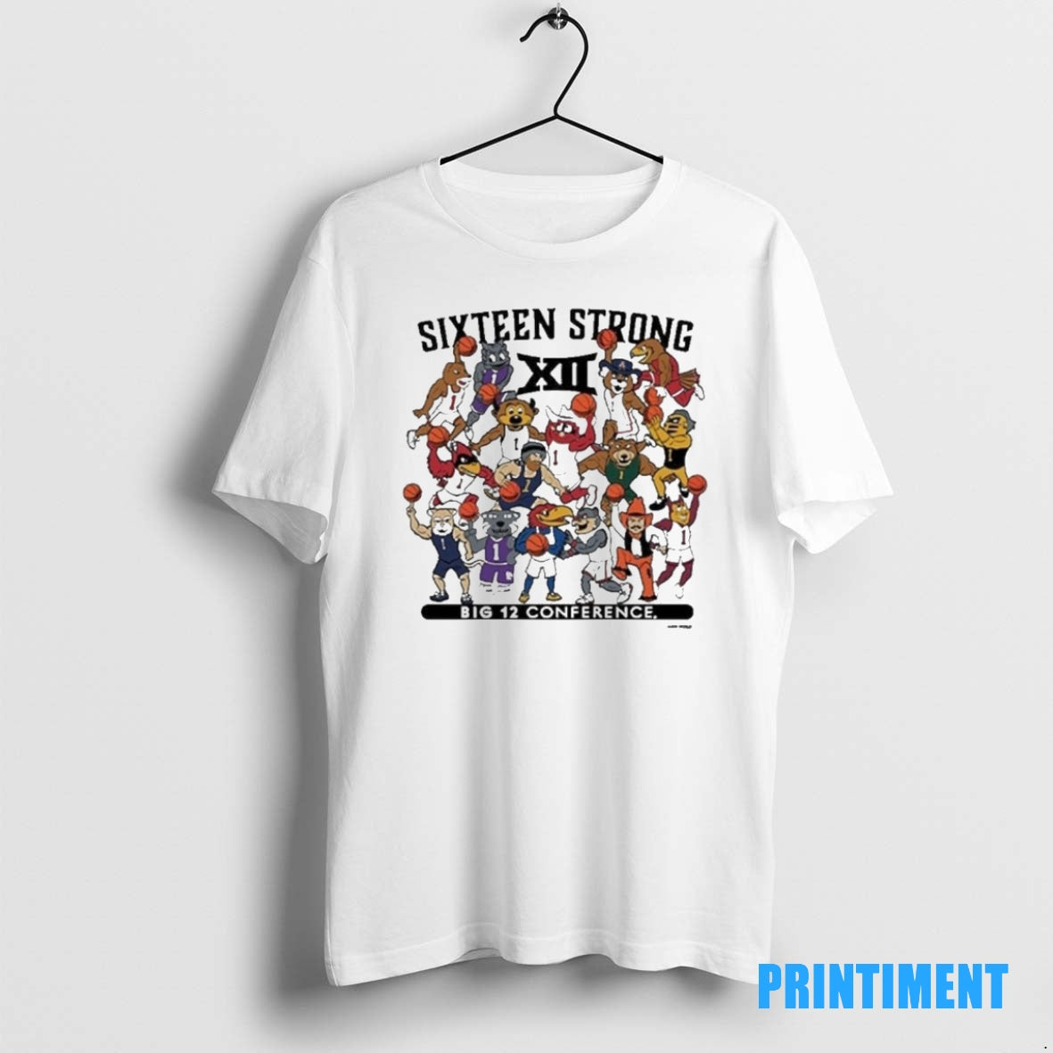 Official Big 12 Basketball Mascot Sixteen Strong Tee Sweater
