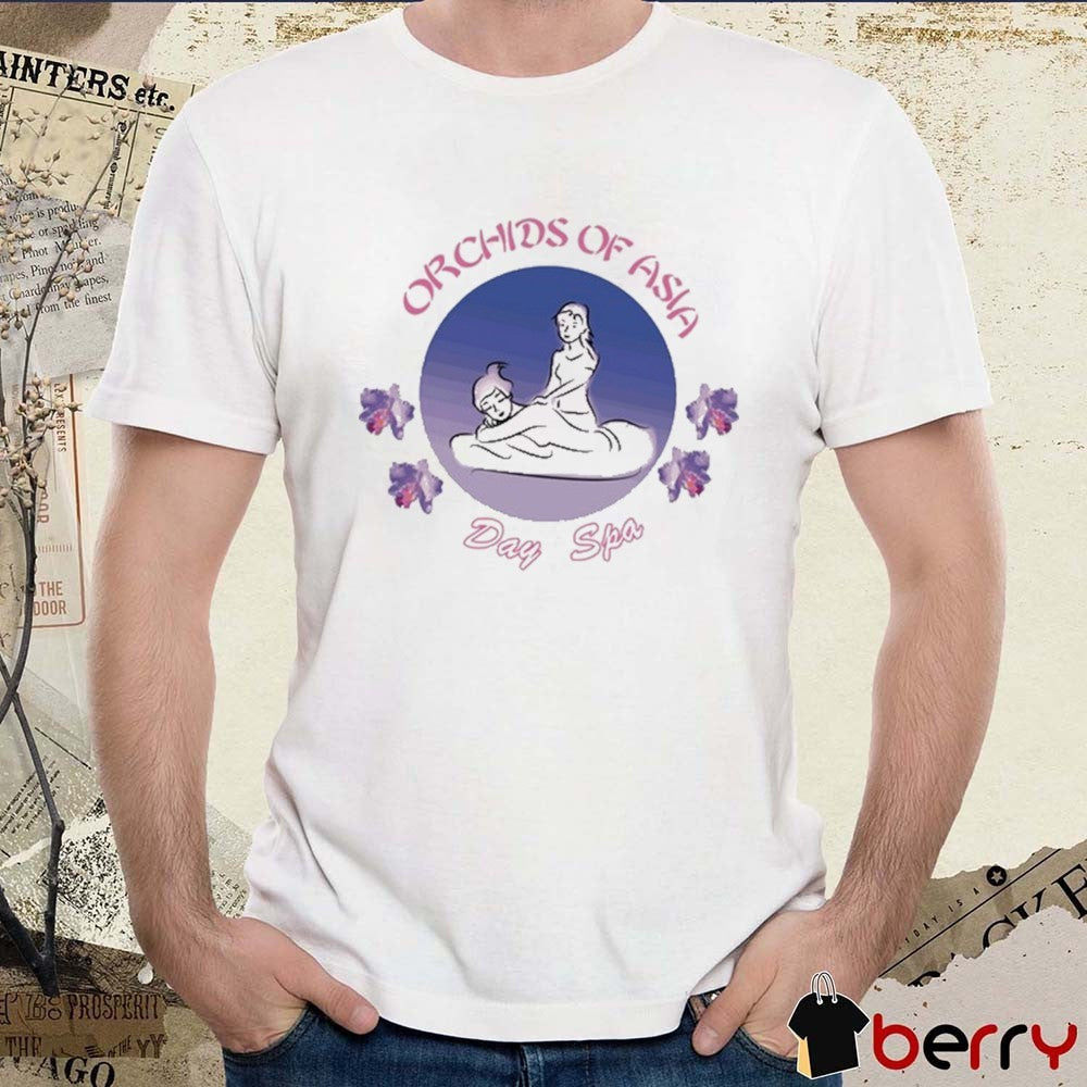 Bill Belichick Girlfriend Wearing Orchids Of Asia Day Spa t-shirt