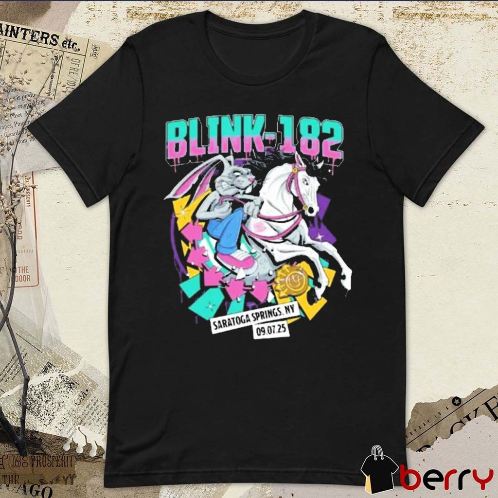 Blink 182 Broadview Stage at Saratoga Springs NY On September 7 2025 t-shirt
