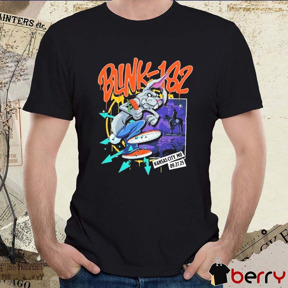 Blink-182 T-Mobile Center in Kansas City MO on September 27 2025 Painting t-shirt