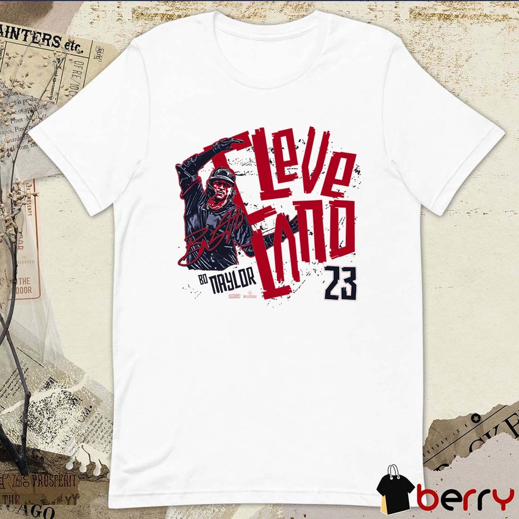 Bo Naylor For the Cleveland Guardians MLBPA Signature Painting t-shirt