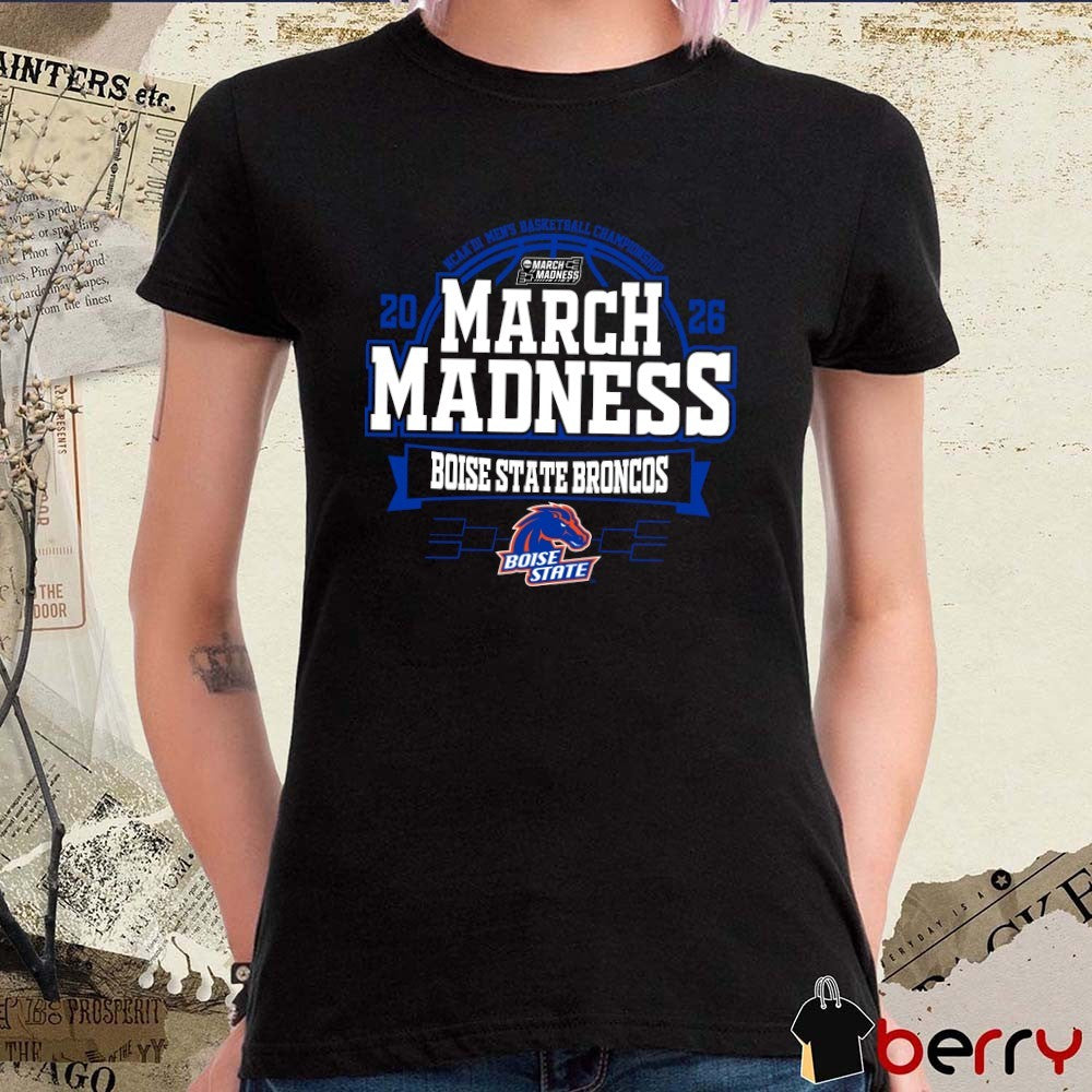 Boise State Broncos 2026 NCAA DI Men’s Basketball Championship March Madness t-shirt