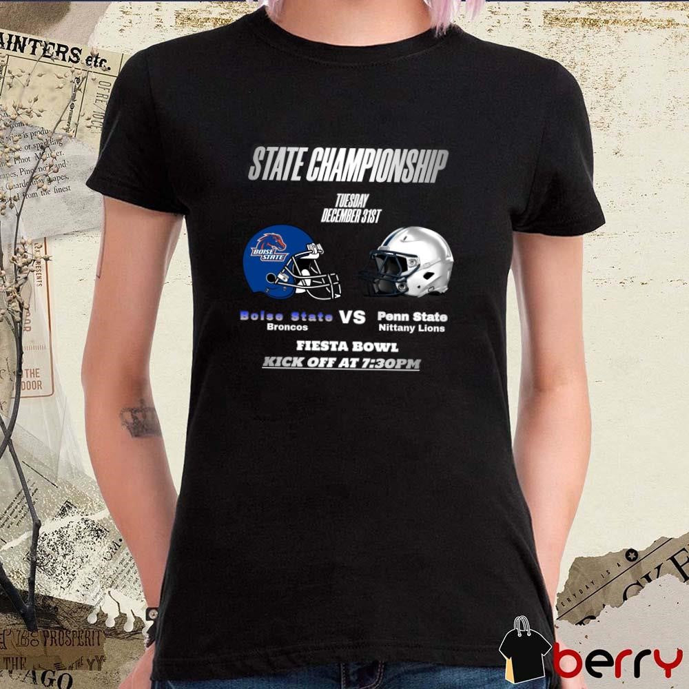Boise State Broncos VS Penn State Nittany Lions State Championship Tuesday December 31st 2024 Fiesta Bowl Helmet t-shirt